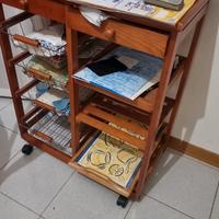 mobile da cucina il legno con cassetti 