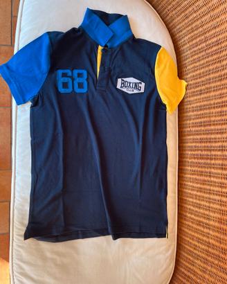 Polo da uomo BOXONG CLUB – taglia L – blu