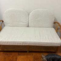 Divanetto in bambù e vimini
