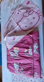 Lenzuolo e Trapuntino Hello Kitty