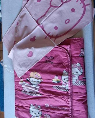 Lenzuolo e Trapuntino Hello Kitty