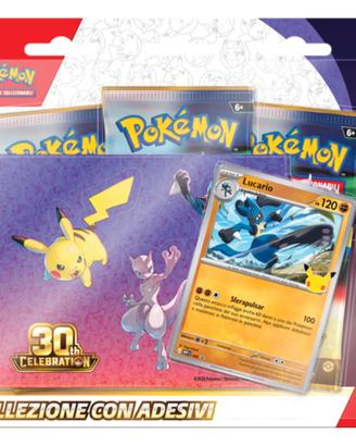 Pokémon 30° anniversario – collezione con adesivi