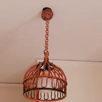 Lampadario Lampada a sospensione in vimini