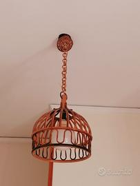 Lampadario Lampada a sospensione in vimini