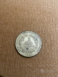 Moneta 5 lire 1848