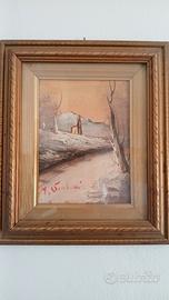 Due quadri ad olio su tela di M. Santini