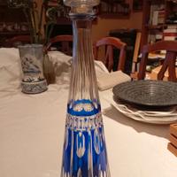 Bottiglia vintage cristallo di Boemia 
