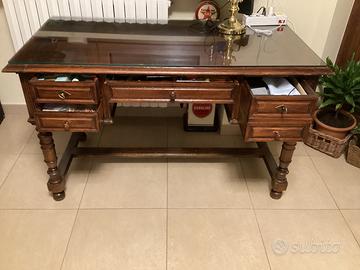 SCRIVANIA IN LEGNO ANNI 40/50