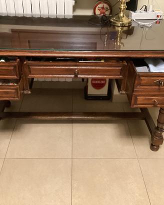 SCRIVANIA IN LEGNO ANNI 40/50