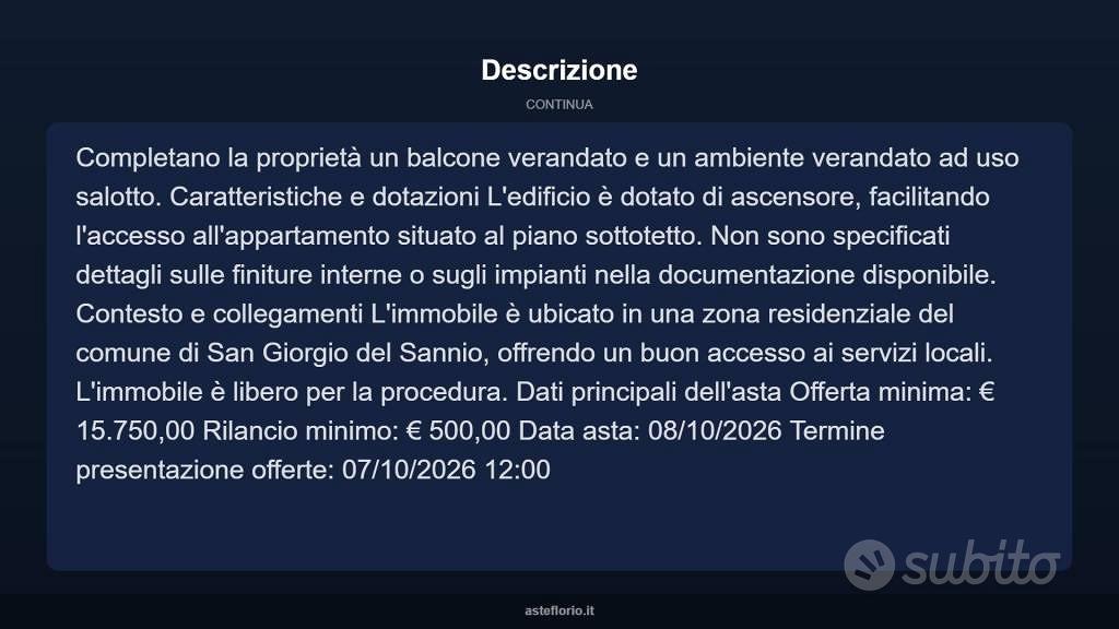 Appartamento – San Giorgio del Sannio, Ginestra, Benevento - Vista 4