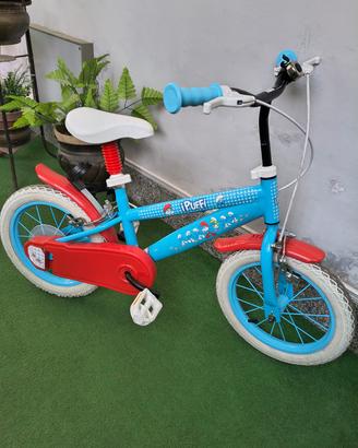 Bicicletta per bambini 14 pollici Puffi