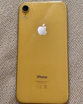 Iphone XR 256 GB Yellow + cavetto, carica segni