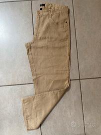 Pantaloni Donna Lino Bonprix Beige