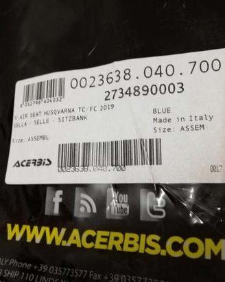 SELLA ACERBIS AIR XSEAT HUSQVARNA TC/FC