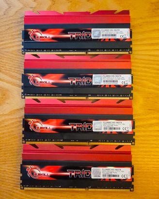 RAM DDR3 Gkill Trident F3-2400C10D-16GTX 8gb