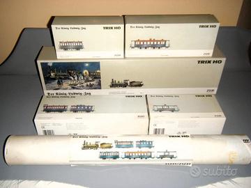 trenini TRIX 21230+21231 Treno Re Ludwig "TRISTAN"