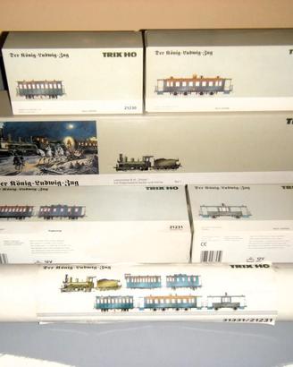 trenini TRIX 21230+21231 Treno Re Ludwig "TRISTAN"