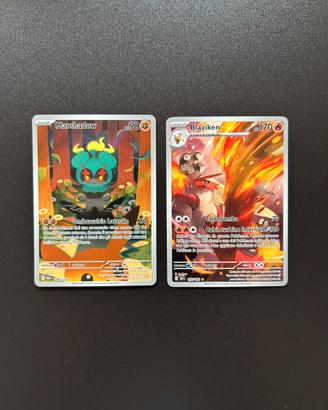 Carte pokemon Marshadow e Blaziken