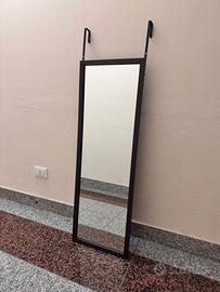 Specchio a figura intera con ganci per porta 107cm