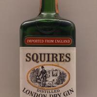 bottiglia vintage Squires London dry gin sigillata