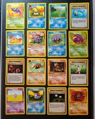 Lotto Carte Pokemon Fossil Prima Edizione 