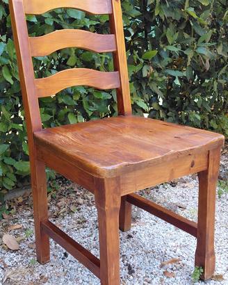sedie in legno massello di noce 