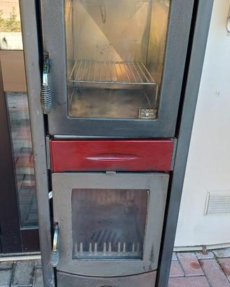 STUFA A LEGNA CON FORNO