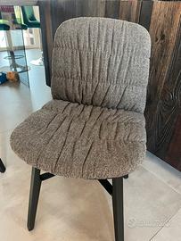 Sedie da tavolo in tessuto