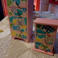 cassettiere portaoggetti bimba