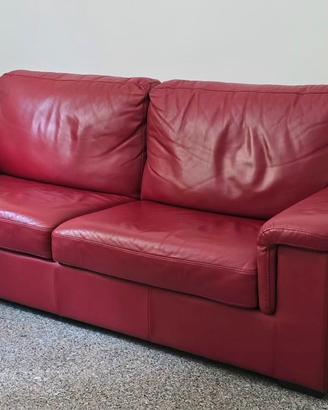 Divano letto in pelle 3 posti