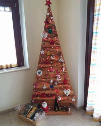 albero di natale in legno 