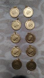 10 medaglie vintage calciobalilla