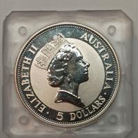 Kookaburra 1oz 1991 Australia 999 silver sigillata
