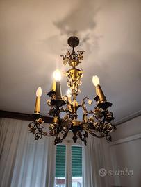 lampadario Capodimonte anni 60