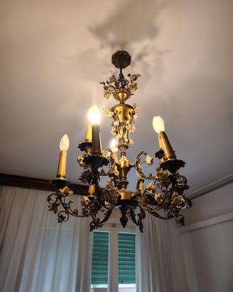 lampadario Capodimonte anni 60