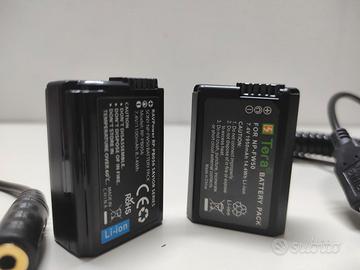 Batterie e False Battery NP-FW50 per Sony + FOTGA