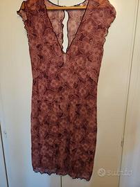 Camicia da notte Lindex poliestere rosso taglia 40