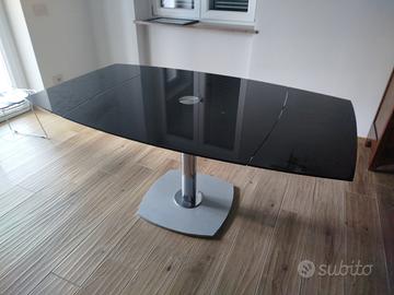 Tavolo allungabile in vetro per sala o cucina