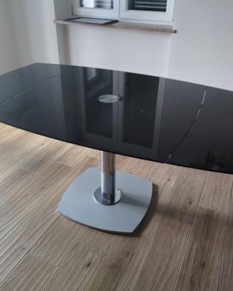 Tavolo allungabile in vetro per sala o cucina