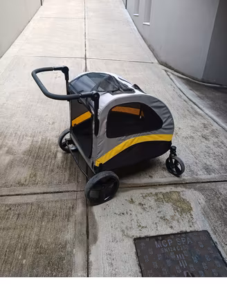 passeggino per cani di media taglia 