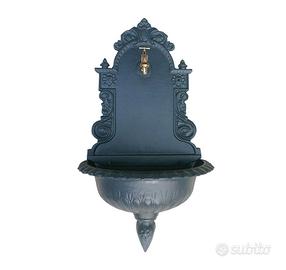 Fontana a muro in ghisa antracite Tirolo Papillon