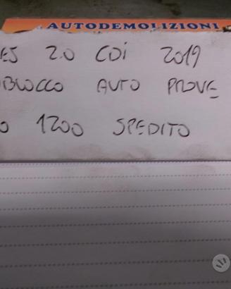 Monoblocco mercedes 2.0 cdi 2019