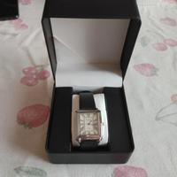 Orologio vintage rettangolare con numeri romani