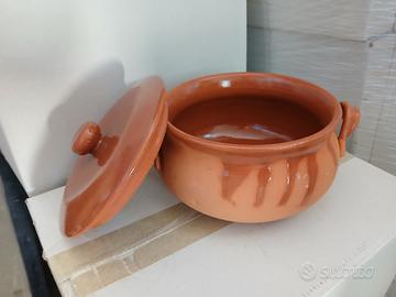 Ciotole terracotta con coperchio 