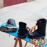 Kit Snowboard/attacchi/scarponi