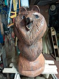 orso in legno artigianale 