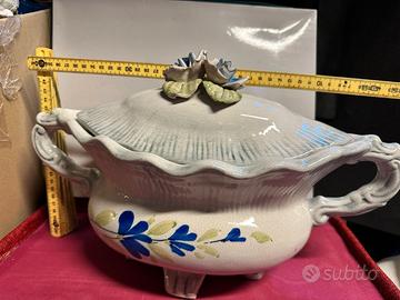 zuppiera vintage ceramica di Bassano