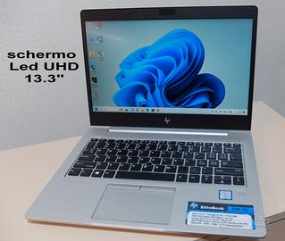 HP Elitebook i5-7° 8Ram DDR4 con SSDNVME 256 Gb