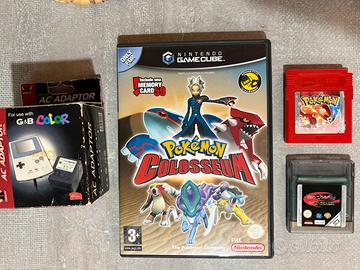 Lotto Pokemon Colosseum e Pokemon Rosso  Batman