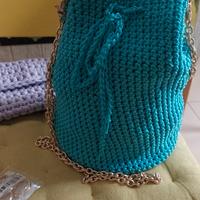 borsa a secchiello in cotone